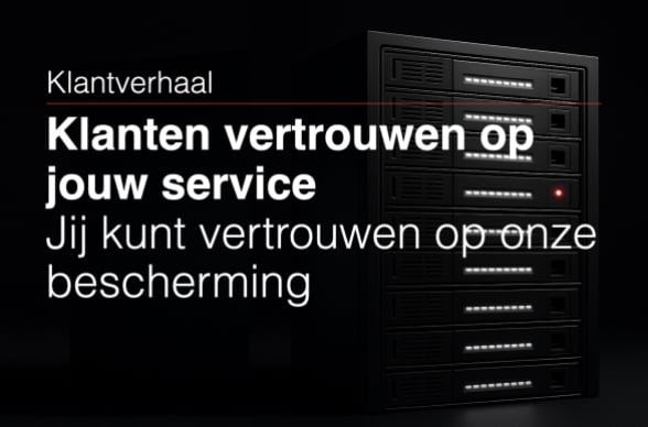 serverkast met 1 rood lampje